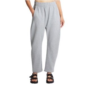 Roucha Sweatpants Patti Gray Tapered Cropped Womens Medium (B) Barrel Leg Pants